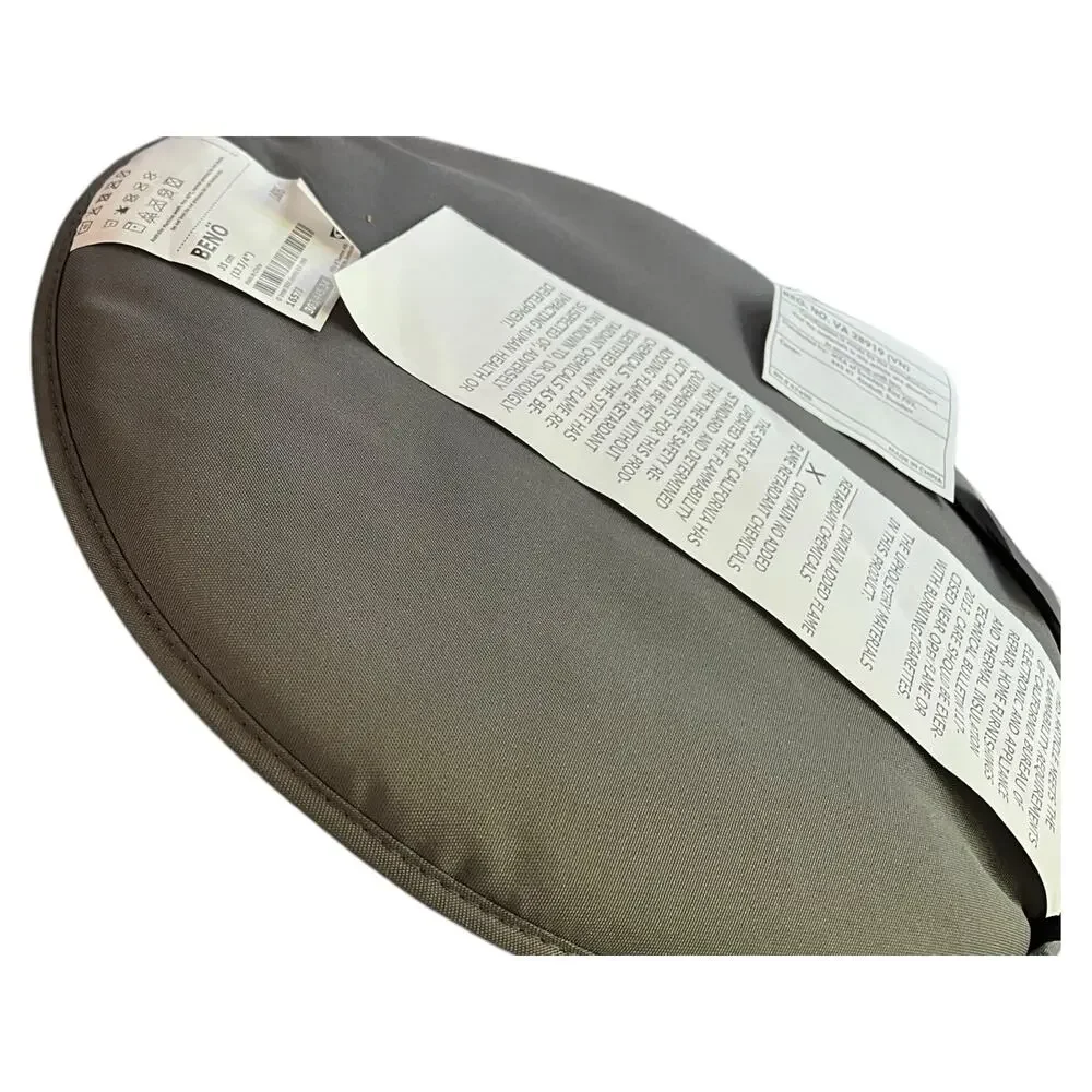 10 x IKEA BENO Chair Pad Outdoor Round Gray Cushion 13 3/4 